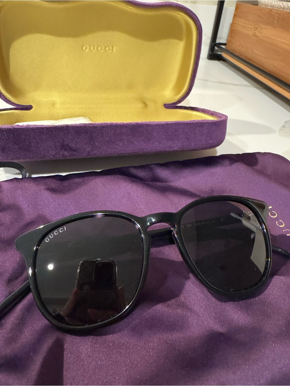 Gucci 50mm round sunglasses - Picture 4 of 9